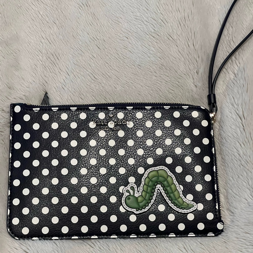 🆕 KATE SPADE I-ZIP WRISTLET - inchworm enchanted forest collection - Picture 5 of 8